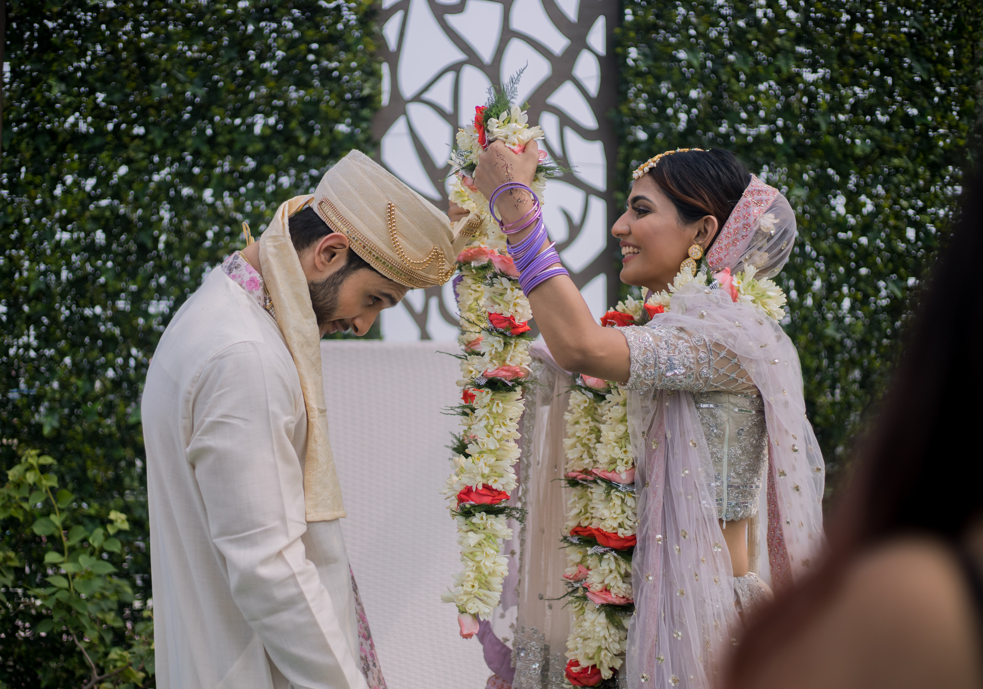 Couple in Modern Indian Wedding